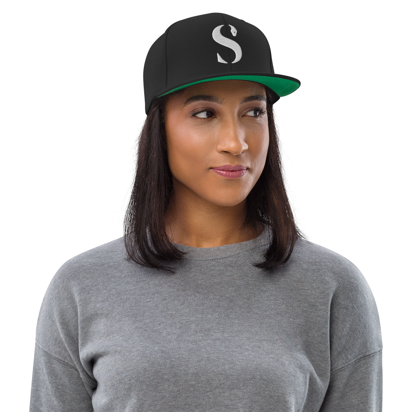 Snapback Zwart -Geborduurd logo