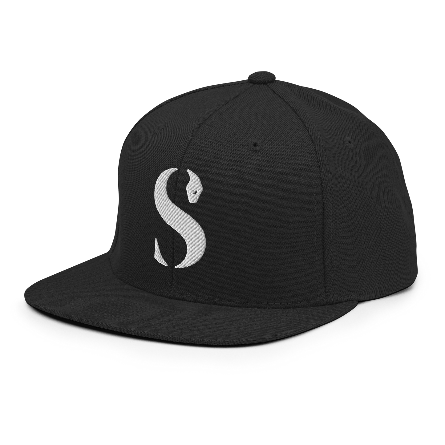 Snapback Zwart -Geborduurd logo
