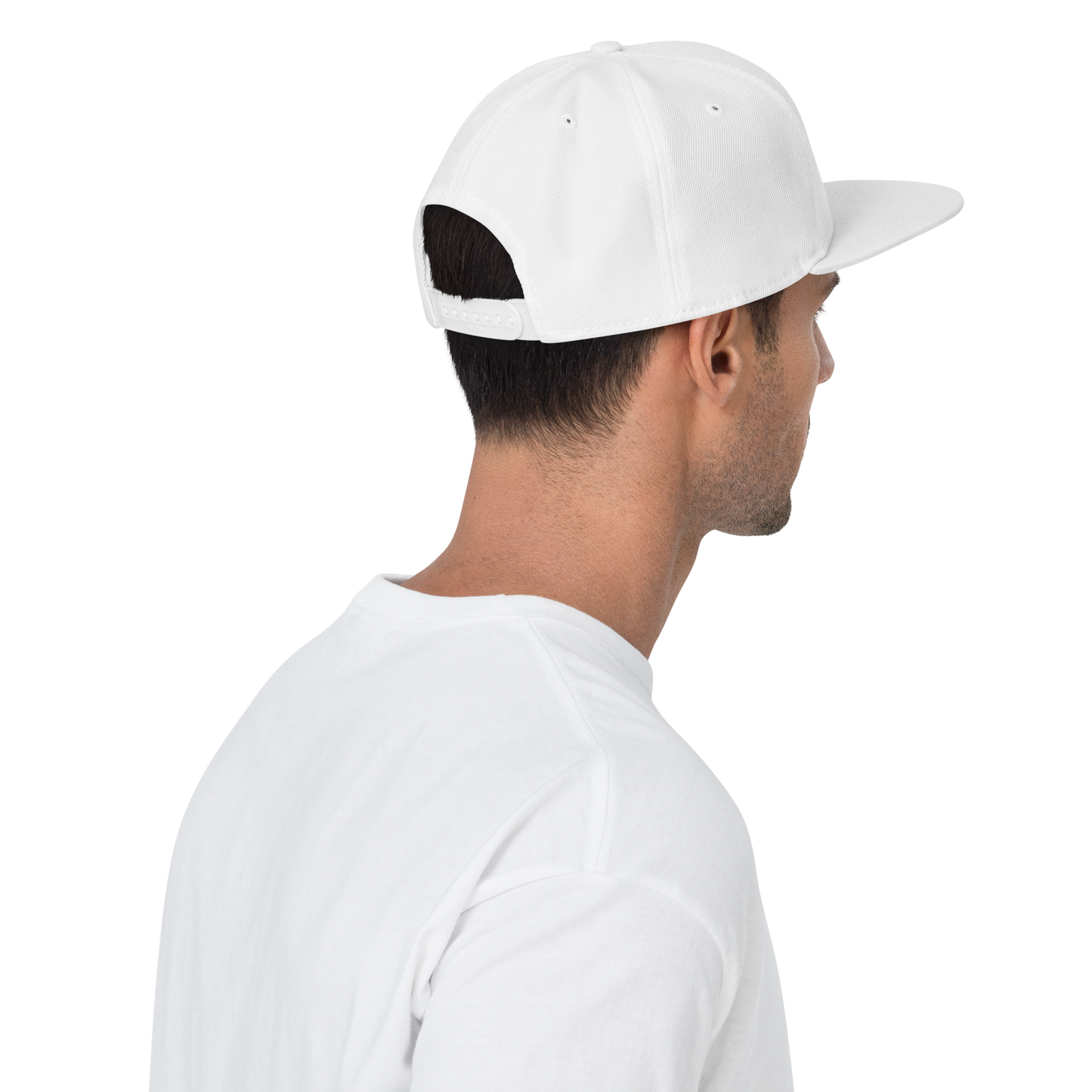Snapback Wit - Geborduurd logo