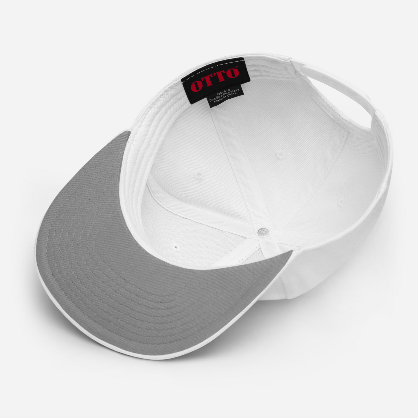 Snapback Wit - Geborduurd logo